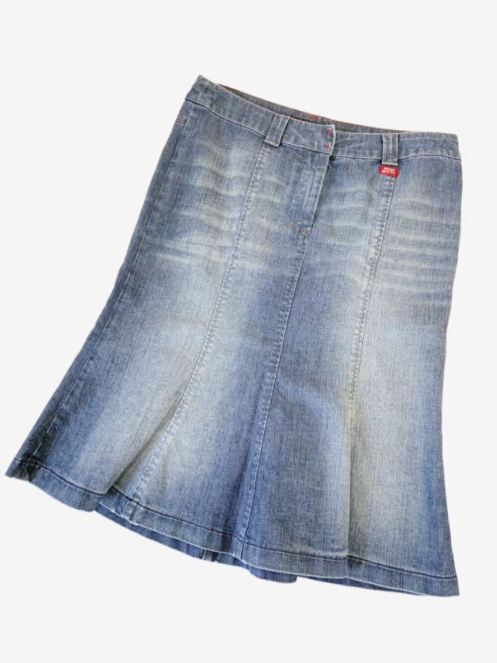 Vintage Y2K Tulip Hem Denim Skirt by Miss Sixty / Made in Italy / size Medium